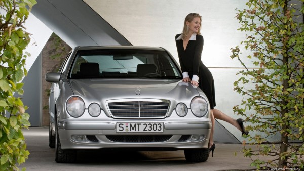 Girl modelling for Audi Car